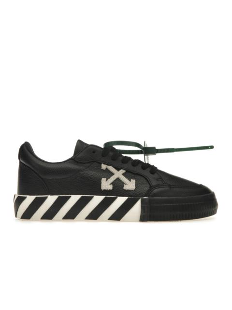 OFF-WHITE Low Vulcanized Leather Black White (Women's)