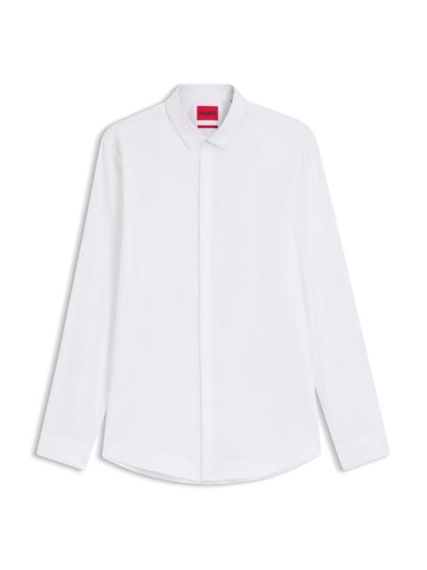 SLIM-FIT SHIRT IN STRETCH COTTON
