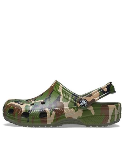 Crocs Beach Army Green Camouflage Sandals 206454-3TC