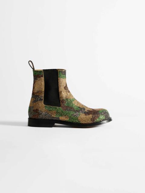 WOMENS CHELSEA LOAFER BOOTS IN MILITARY GREEN