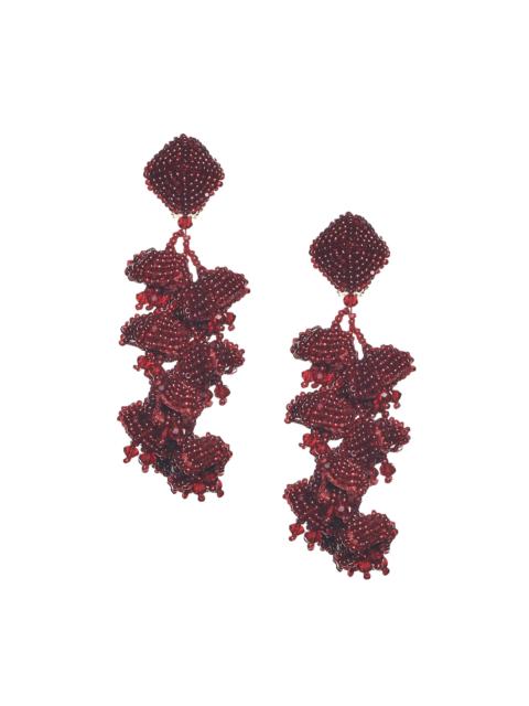 GRAPES EARRINGS - MERLOT