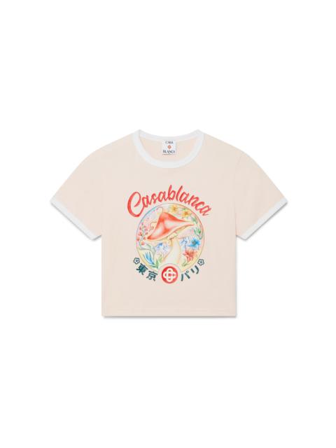 Mushroom Emblem Cropped T-Shirt | Casablanca Paris