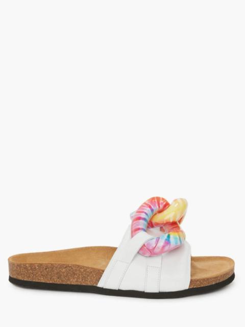 WOMEN’S CHAIN LOAFER SLIDES