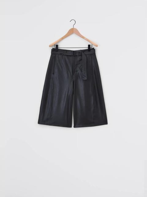 LEATHER BERMUDA SHORTS