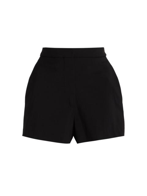 Serge Stretch-Wool Mini Shorts black
