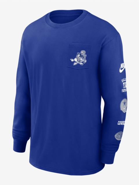 Dallas Cowboys Rewind Max90 Pocket Men's Nike NFL Long-Sleeve T-Shirt