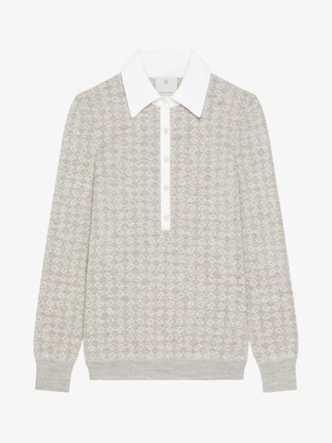 SLIM FIT POLO IN MONOGRAM 72 JACQUARD