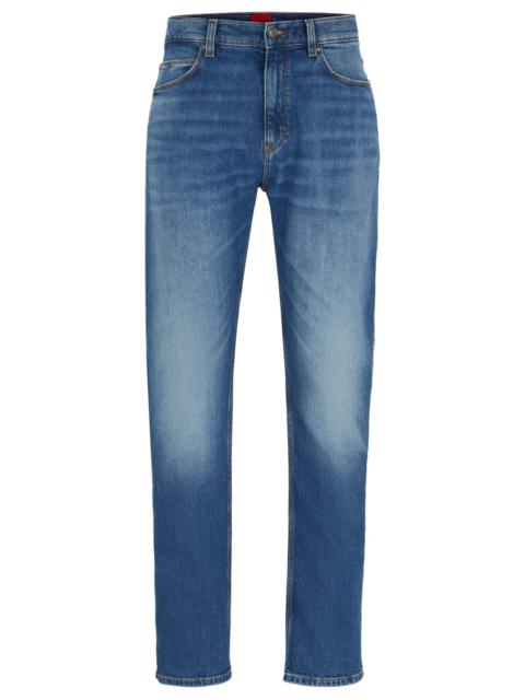 SLIM-FIT JEANS IN BLUE STRETCH DENIM