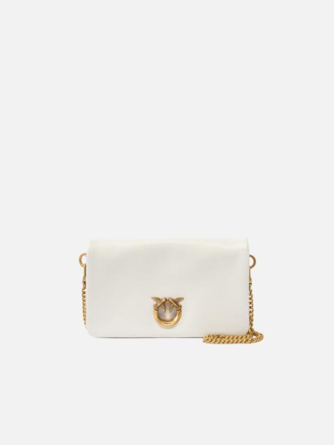 LOVE BAG CLICK SOFT HORIZONTAL MINI SMALL CROSSBODY CLUTCH IN LEATHER