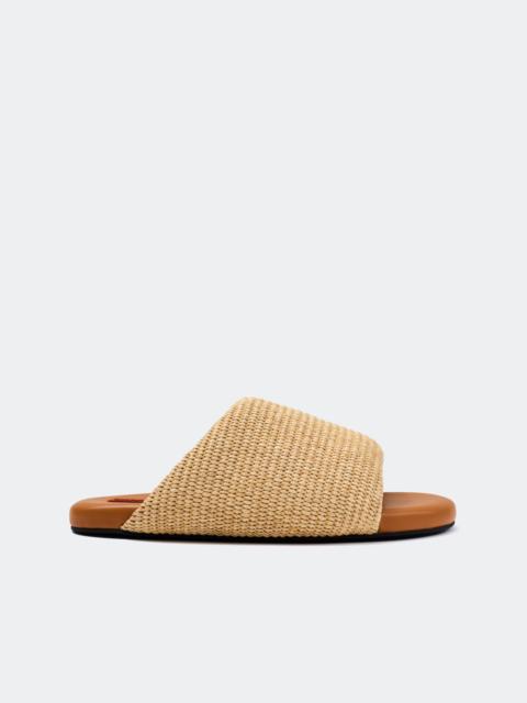 Raffia Bubble Slide in Natural
