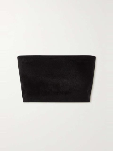 Velvet bandeau top