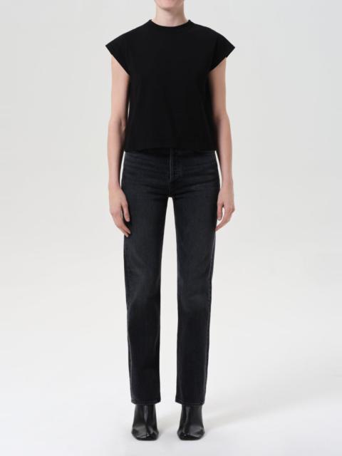 90'S PINCH WAIST HIGH RISE STRAIGHT LONG (COMFORT STRETCH) IN RADIUS