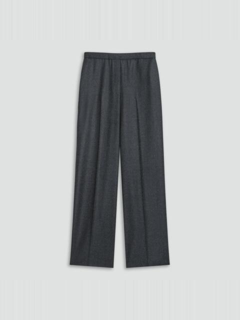 Wide-Leg Pull-On Pant in Sleek Flannel