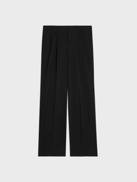 pleated trousers IN cotton canvas