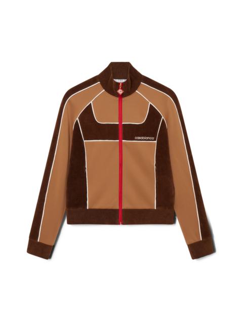 Chenille Panelled Track Jacket | Casablanca Paris