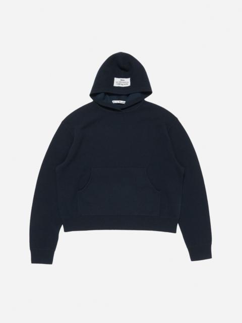 Cashmere hooded sweater - Ink blue
