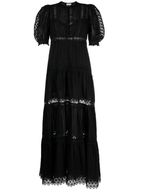 Nadine lace-detail maxi dress