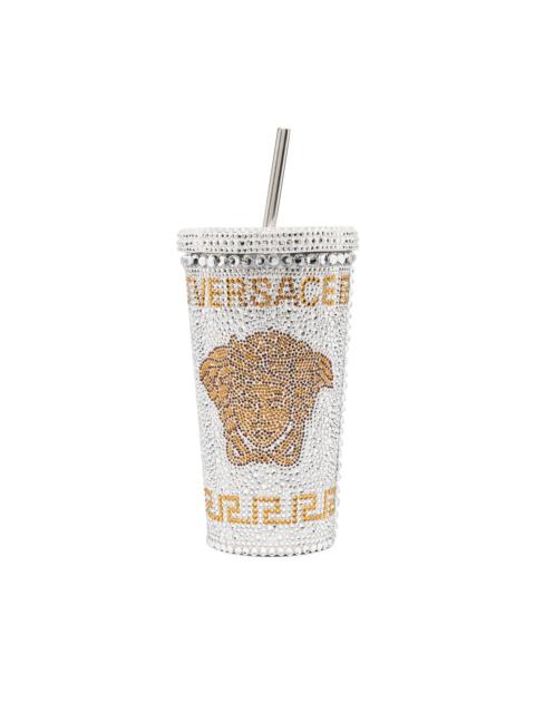 Medusa crystal-embellished travel cup