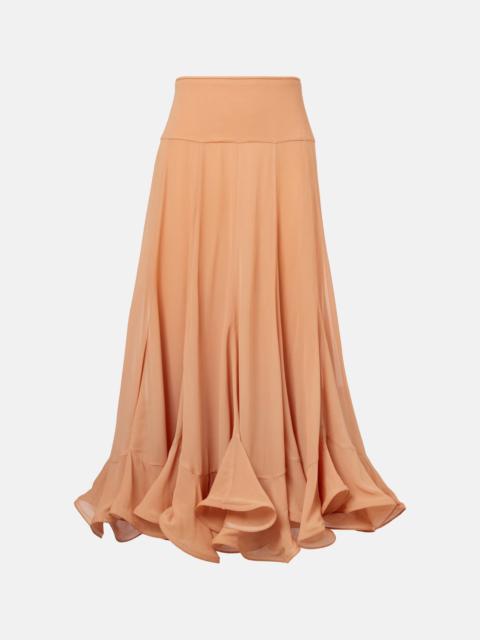 Balance floral midi skirt