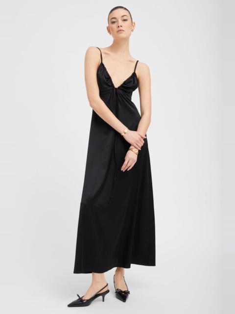 BLACK SILK IBIZA DRESS