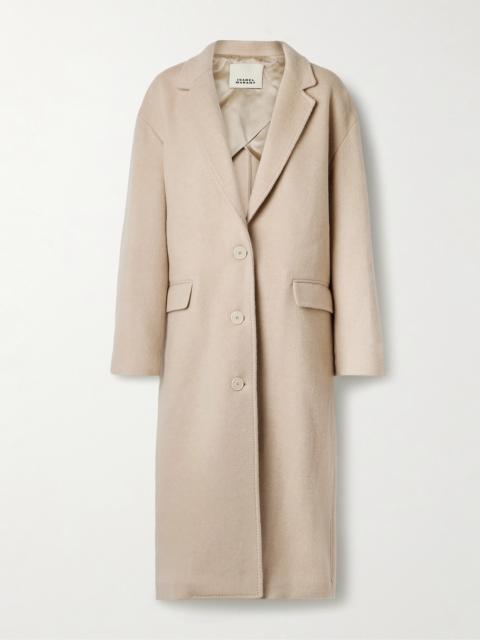 Efezia Brushed Wool-blend Coat