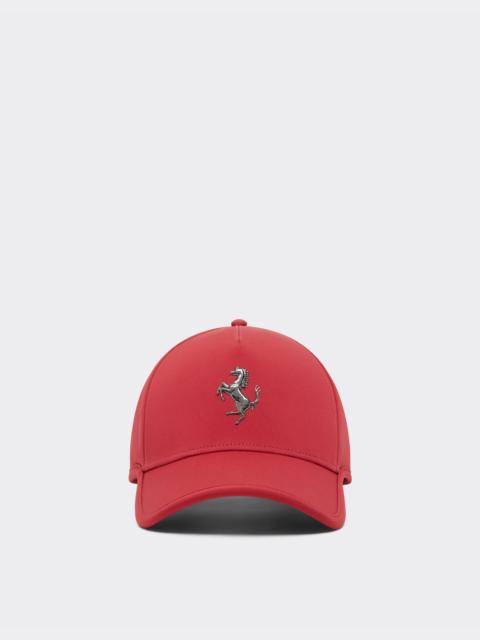 Baseball cap with metal Prancing Horse
