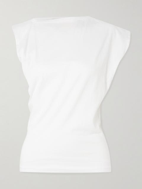 Beth Draped Organic-cotton Jersey T-shirt