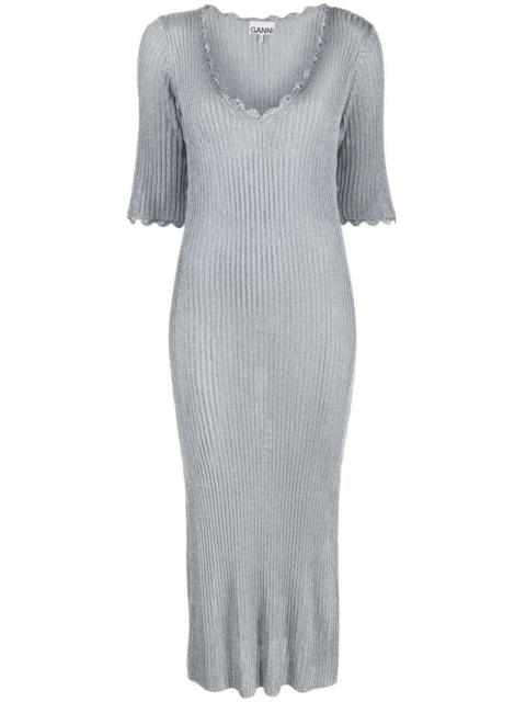 ribbed-knit dress