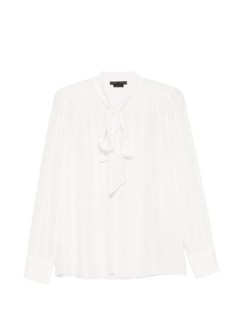 Thayer tie long-sleeve blouse