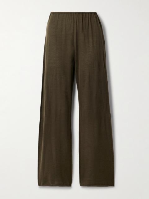 Cashmere Straight-leg Pants