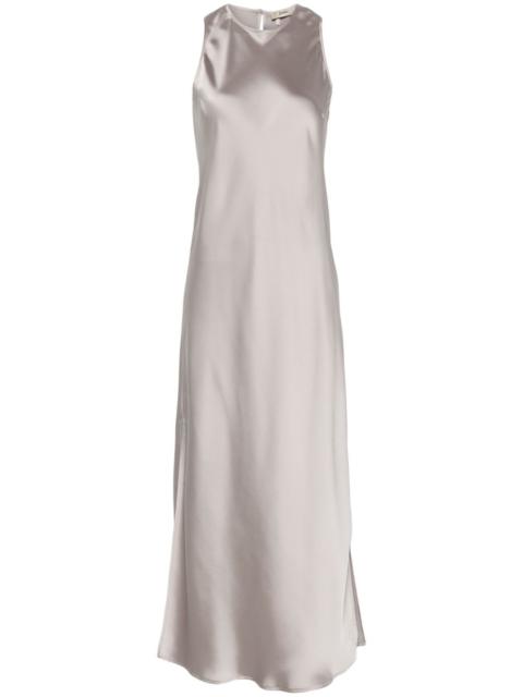 satin maxi dress