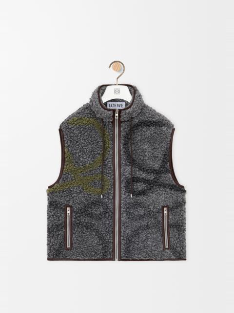 Vest in wool blend
