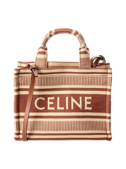 CELINE Cabas Thais Small Canvas & Leather Tote