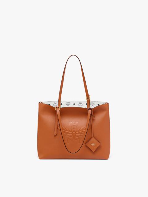 Himmel Shopper in Embossed Logo Leather