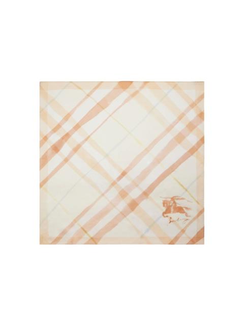 watercolour check scarf