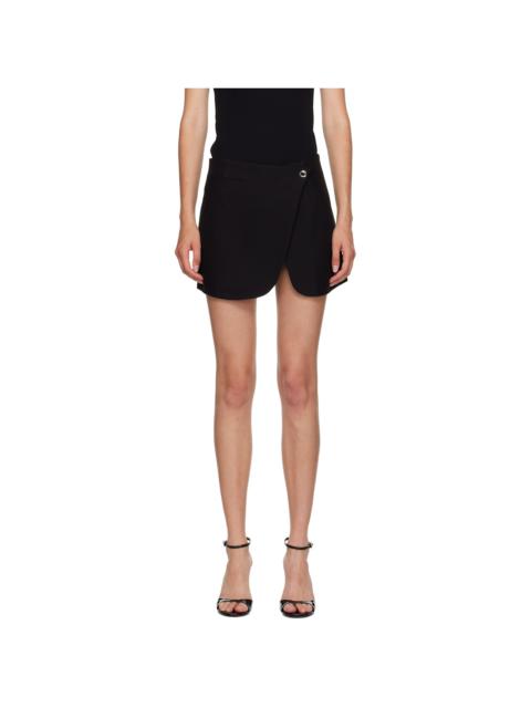 Black Tailored Miniskirt