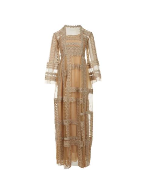 lace embroidered dress