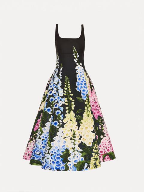 DEGRADÉ FOXGLOVE FAILLE DRESS