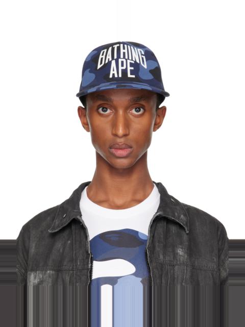 Navy Color Camo NYC Logo Mesh Cap