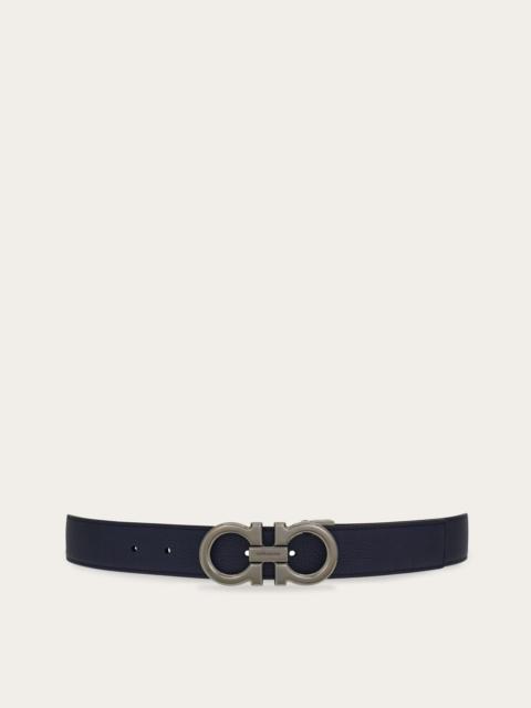 Reversible and adjustable Gancini belt