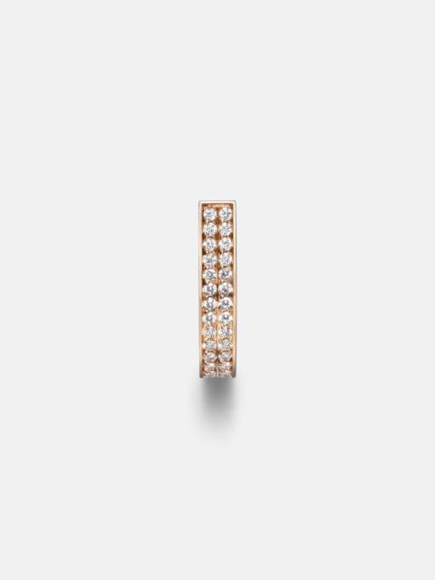 Berbere 18kt rose gold single earring with diamonds