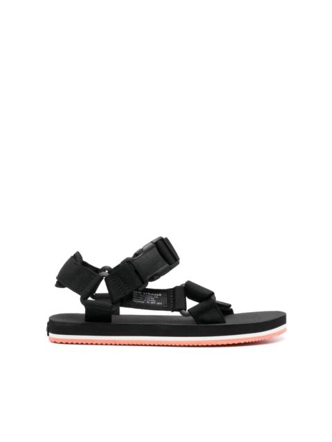 Tahoe side logo-patch sandals