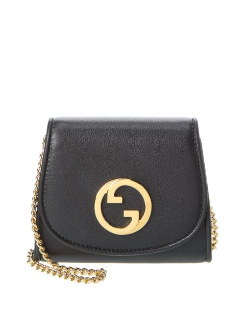 Gucci Blondie Medium Leather Wallet On Chain