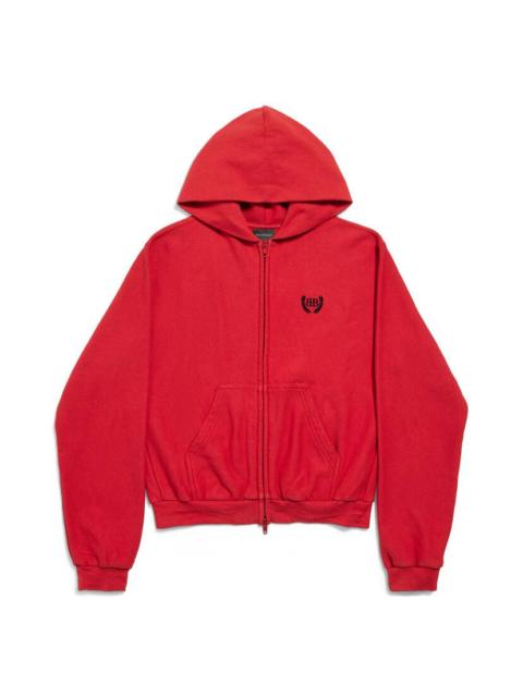 Women's Laurel Classic Zip-up Hoodie Regular Fit in Red/black