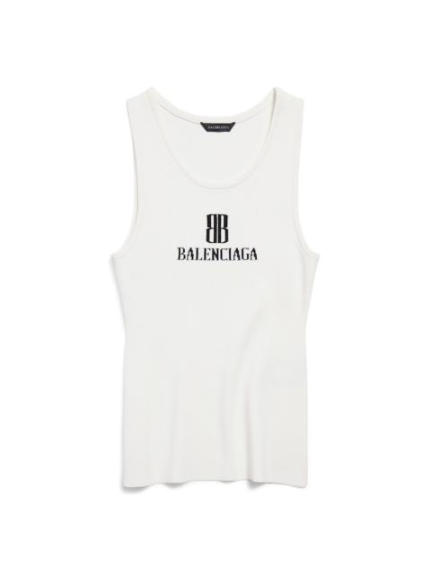 Women's Nano Bb Tank Top in White/black