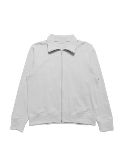 Textured Full Zip White