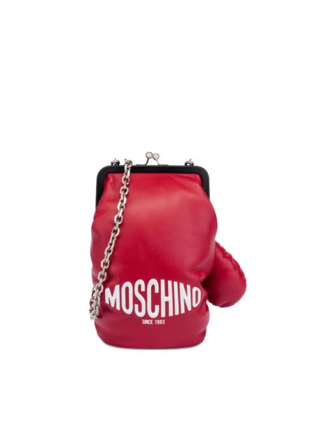 boxing-glove-shape chain-strap shoulder bag
