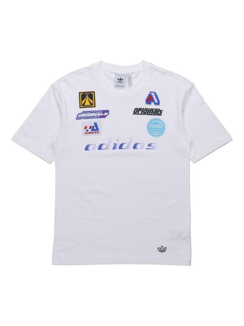 adidas originals MENS TGP SS Casual Sports Crew Neck Short Sleeve White HA4742