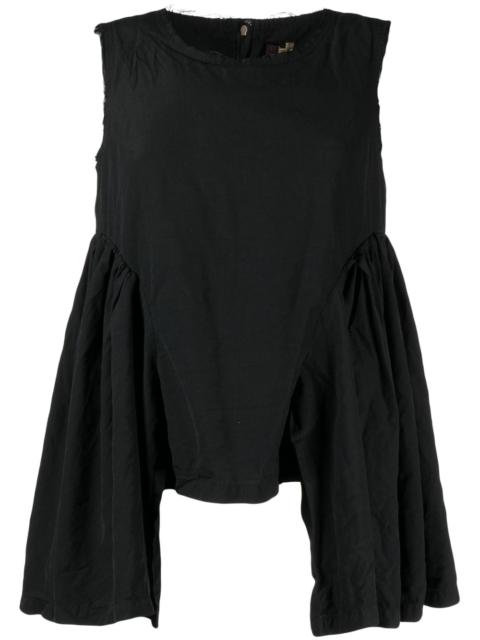 ruffle-detailing sleeveless top