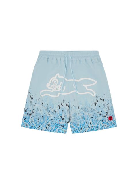 GRADIENT SNAKESKIN RUNNING DOG SWIM SHORTS